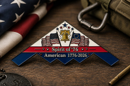 Spirit of ’76 B-2 Stealth Bomber Replica Collectible – 250th Anniversary Patriotic Display Piece