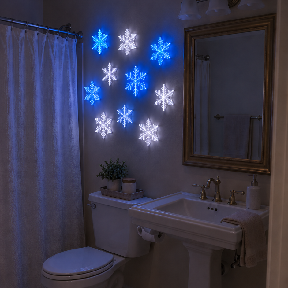 ❄️TYIIPLUS LED Snowflake Wall Light Set (12 Pcs)