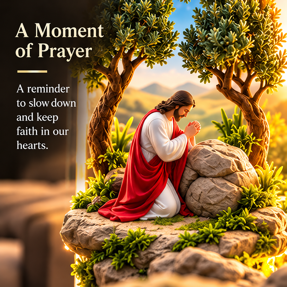 ✝️The Story of Jesus in 6 Scenes Cross Lamp