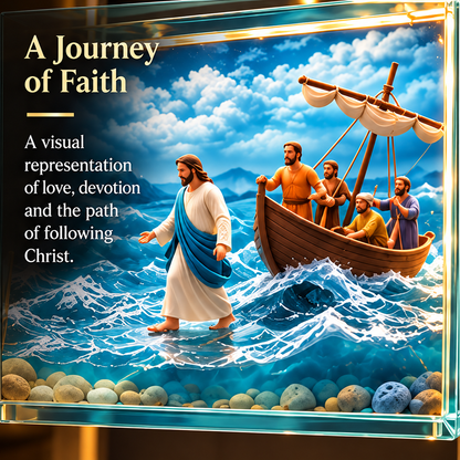 ✝️The Story of Jesus in 6 Scenes Cross Lamp