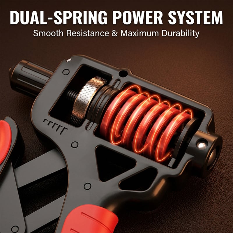 💪Ergonomic Adjustable H-Grip Hand Trainer – Forearm Strengthener with Counter for Therapy & Stress Relief
